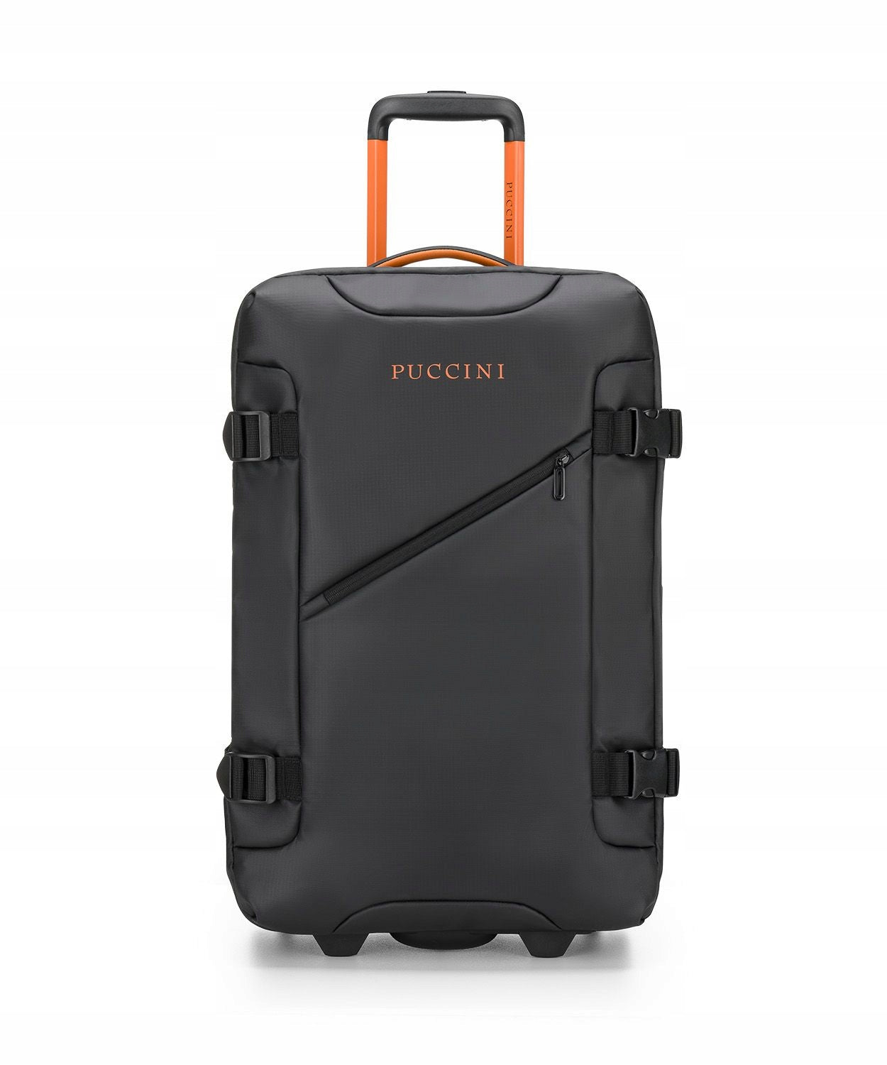 Suitcase Medium Travel Soft On Wheels PUCCINI Black EM50249B-1 Packaging status original