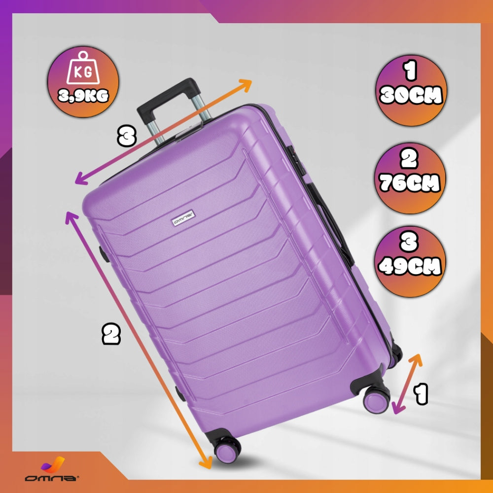 Suitcase large travel sturdy bag luggage trunk light wheels airplane 94L EAN (GTIN) 5903858134062