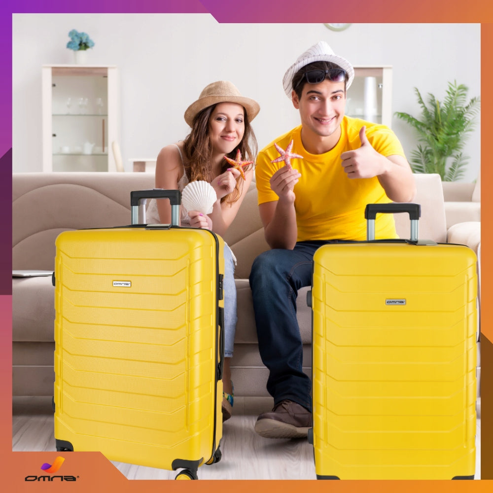 Suitcase medium travel sturdy bag luggage trunk light wheels airplane 63L Height 67 cm