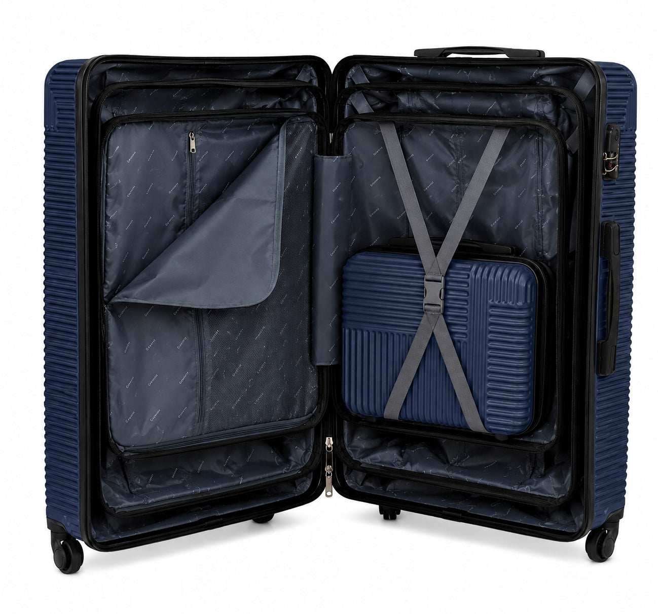 Suitcase set 4in1 Gravitt 8052 ABS large medium small trunk luggage 4 wheels Brand Gravitt