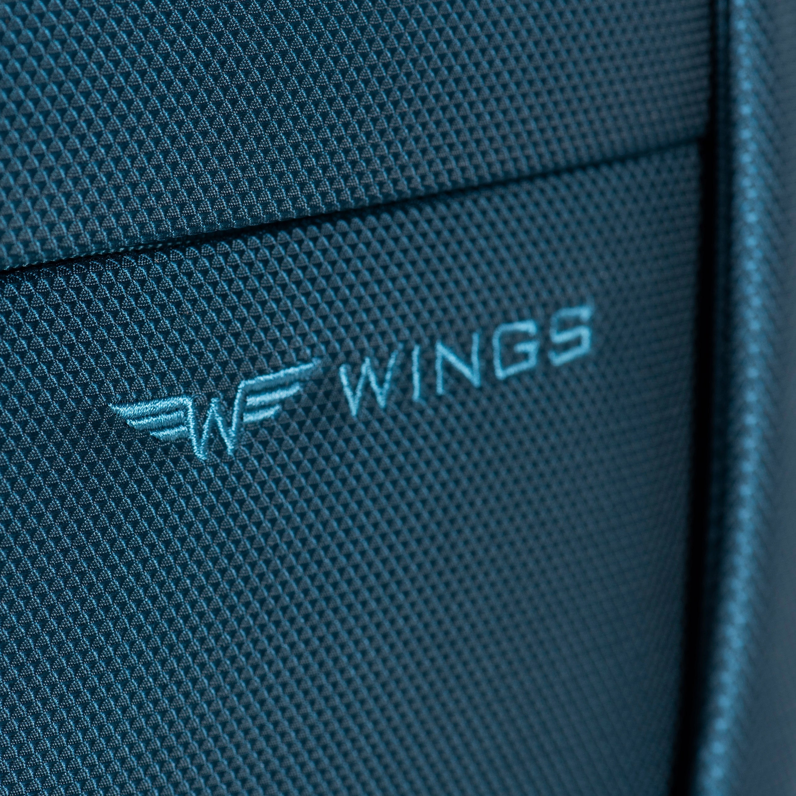 Suitcase soft medium luggage for aircraft registered on wheels 24" WINGS Depth (shorter edge) 27 cm