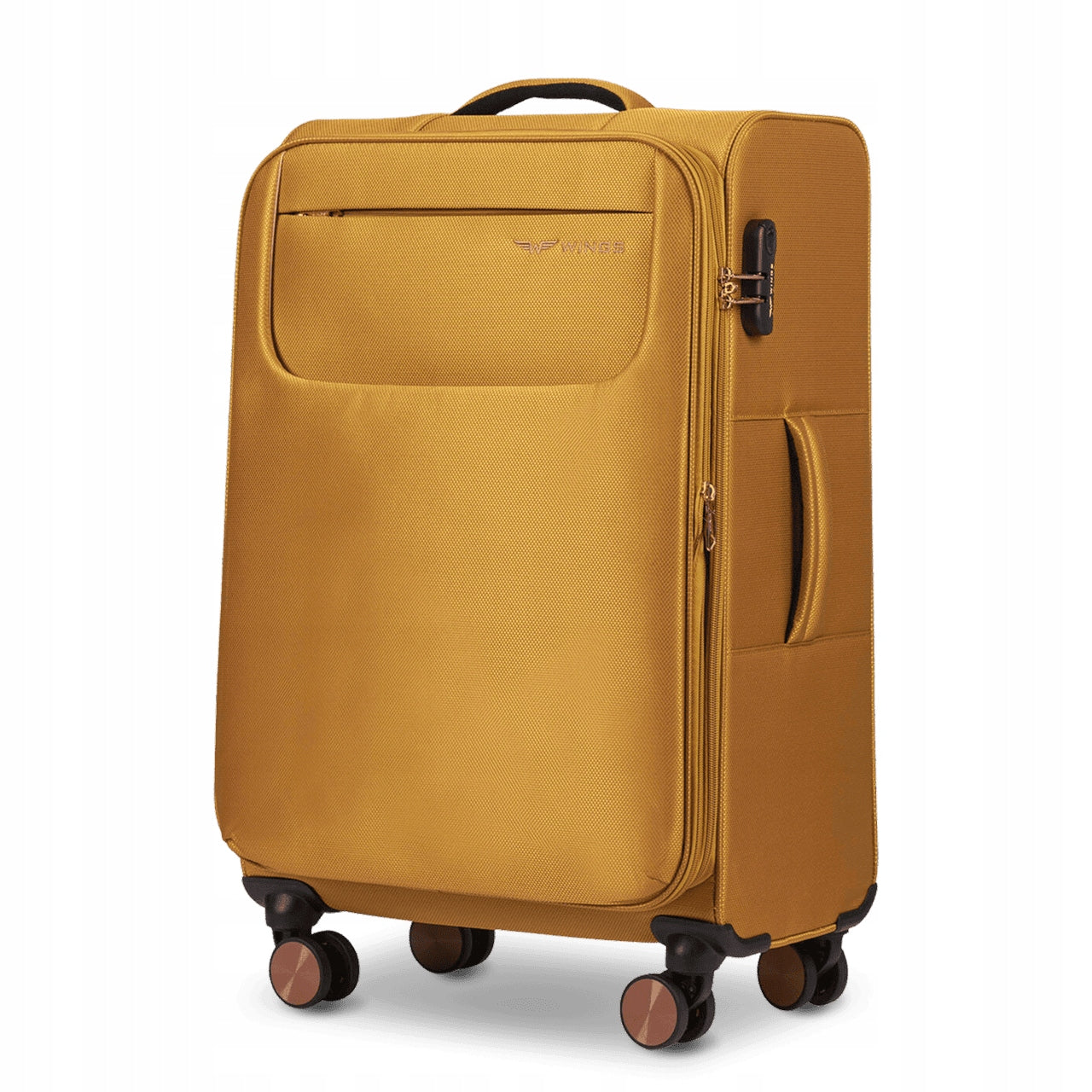 Suitcase soft medium luggage for aircraft registered on wheels 24" WINGS