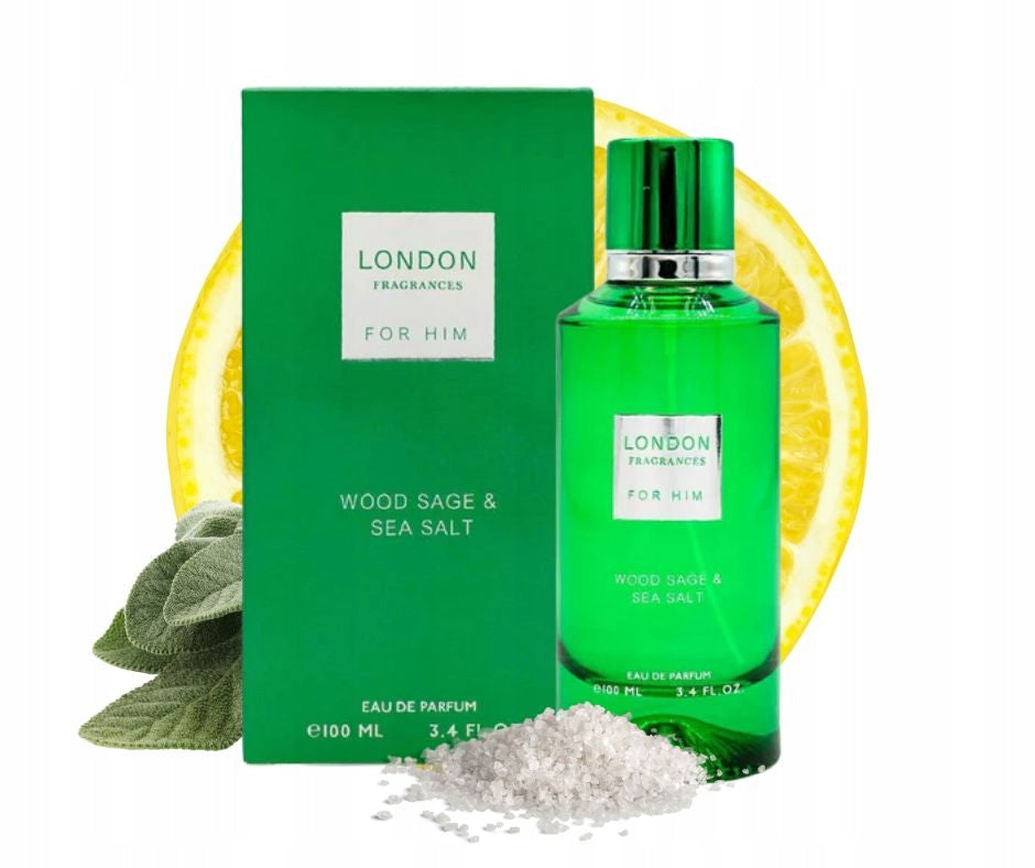 Summer Perfume London Fragrances For Him Wood Sage & Sea Salt EDP 100 ml