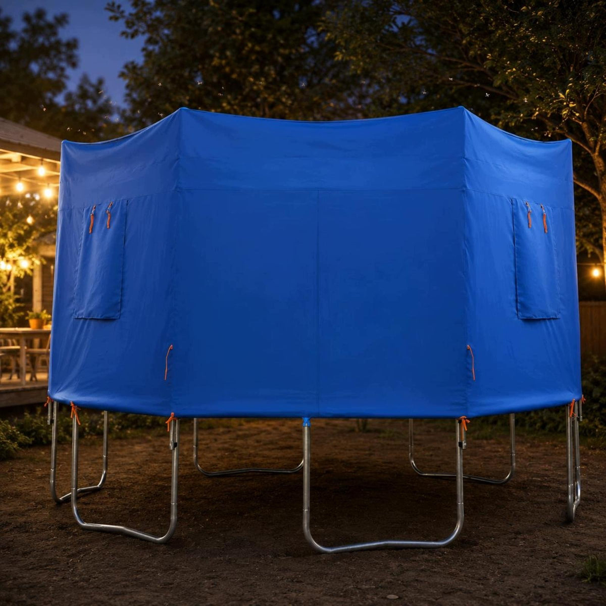 Sun Protection Tent Canopy Zippered Shelter Trampoline Cover Blue 14ft-6 Packaging status original