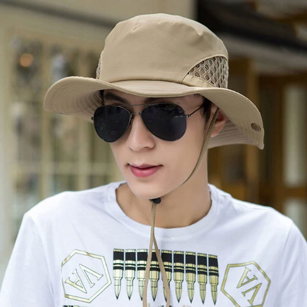 Sun hat on large edge, folding band Color white
