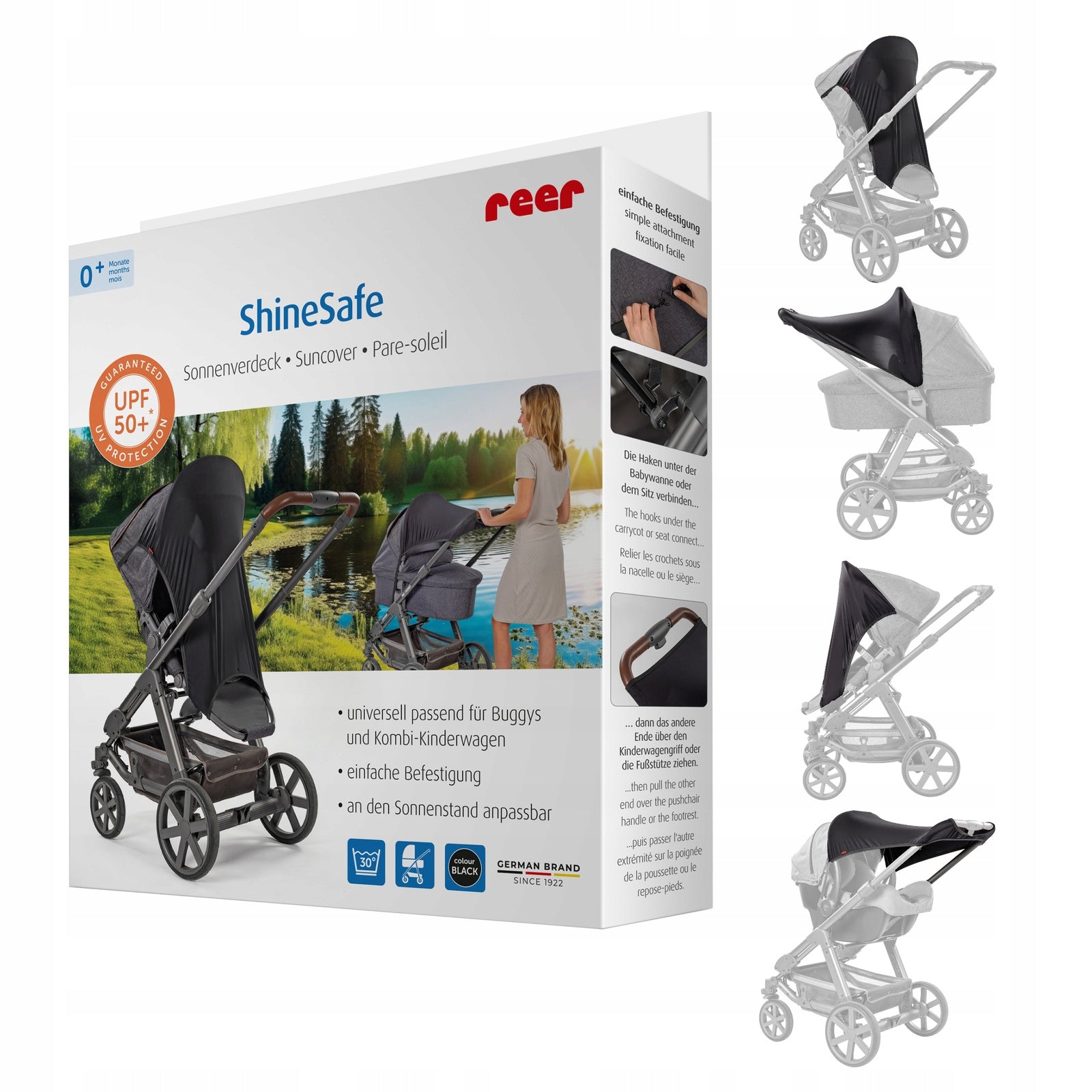 Sun visor cover for stroller gondola stroller UV 50+ REER
