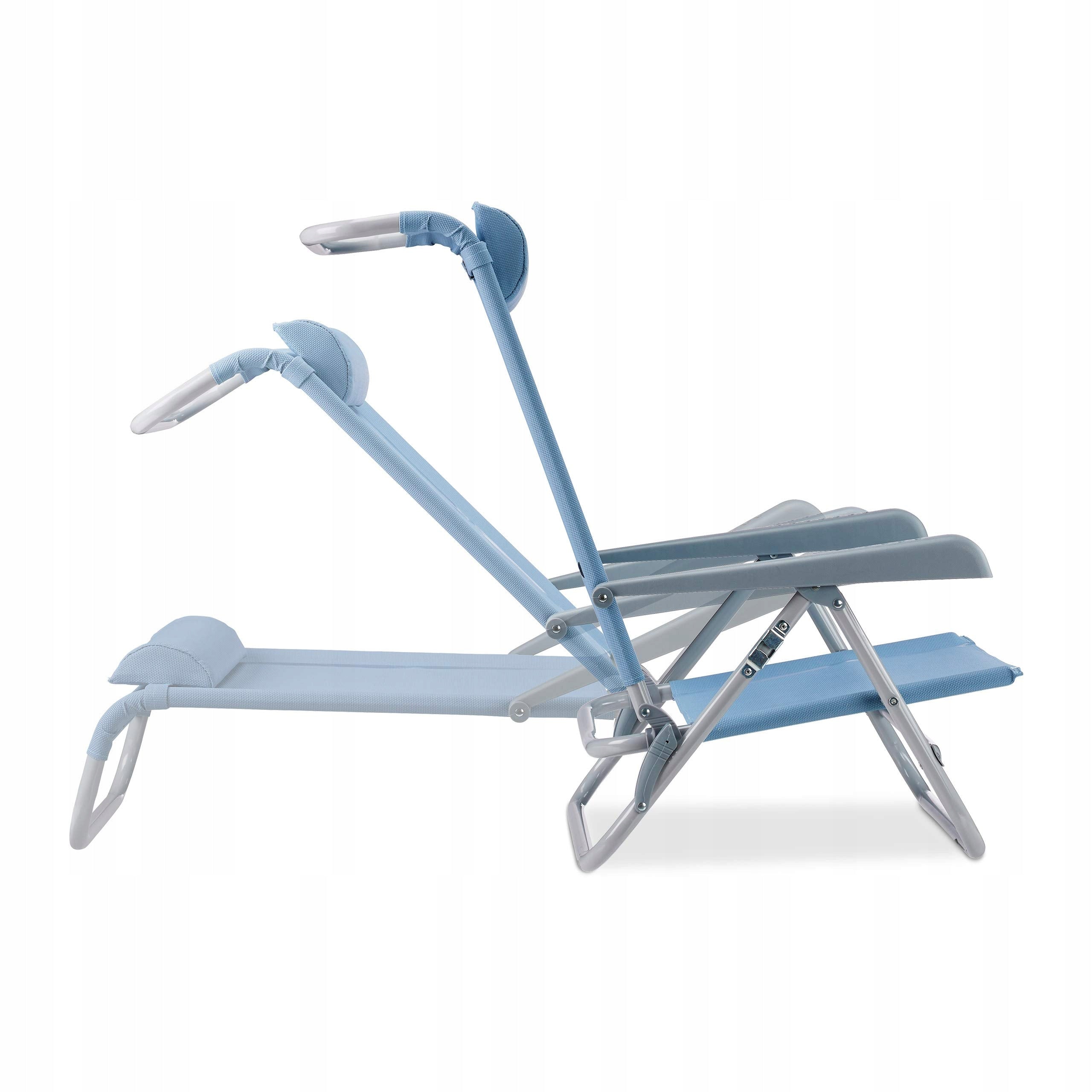 Sunbed steel blue Relaxdays Color blue