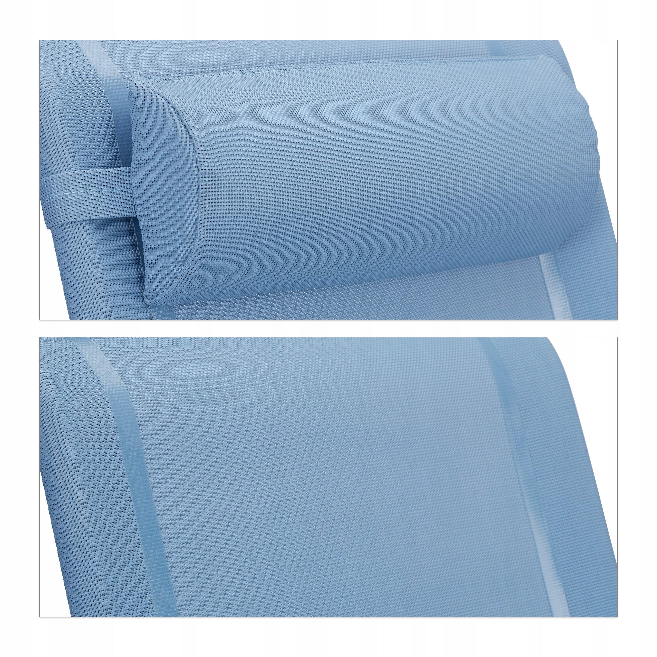 Sunbed steel blue Relaxdays Frame material steel