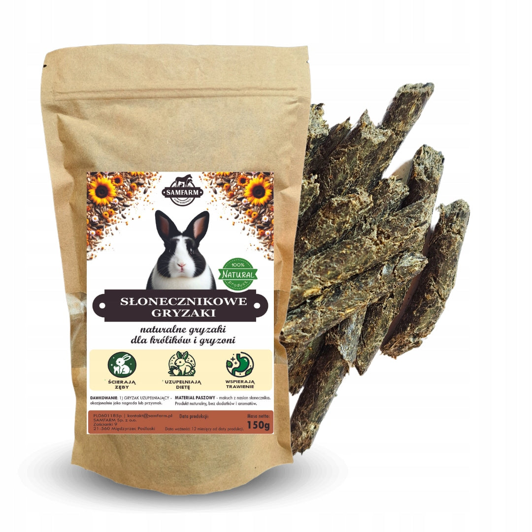 Sunflower Teethers for Rabbits and Rodents 150g NATURAL AND HEALTHY EAN (GTIN) 5907006976092