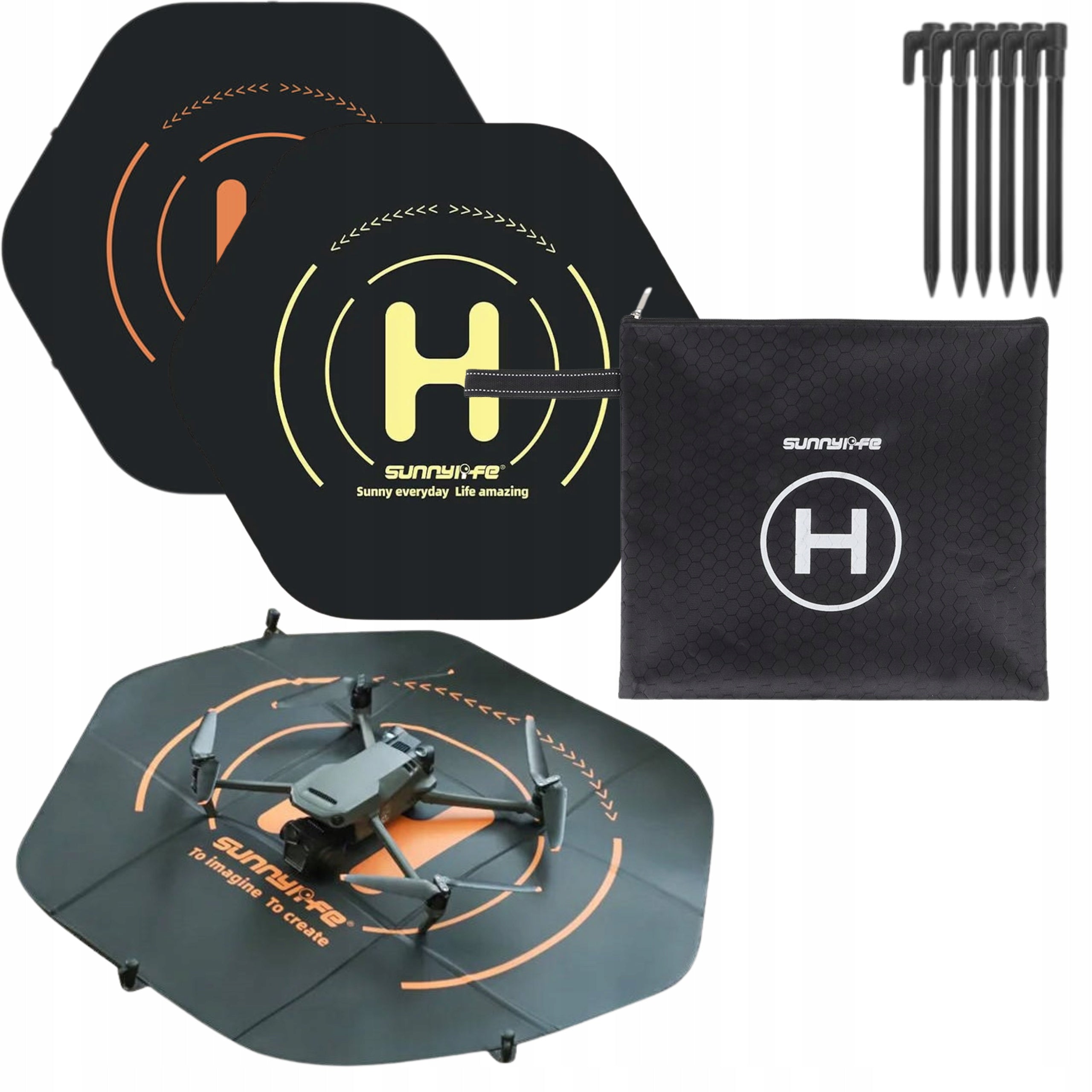 Sunnylife TJP11 Mat Drone Landing 80cm Hexagon Waterproof Double Sided