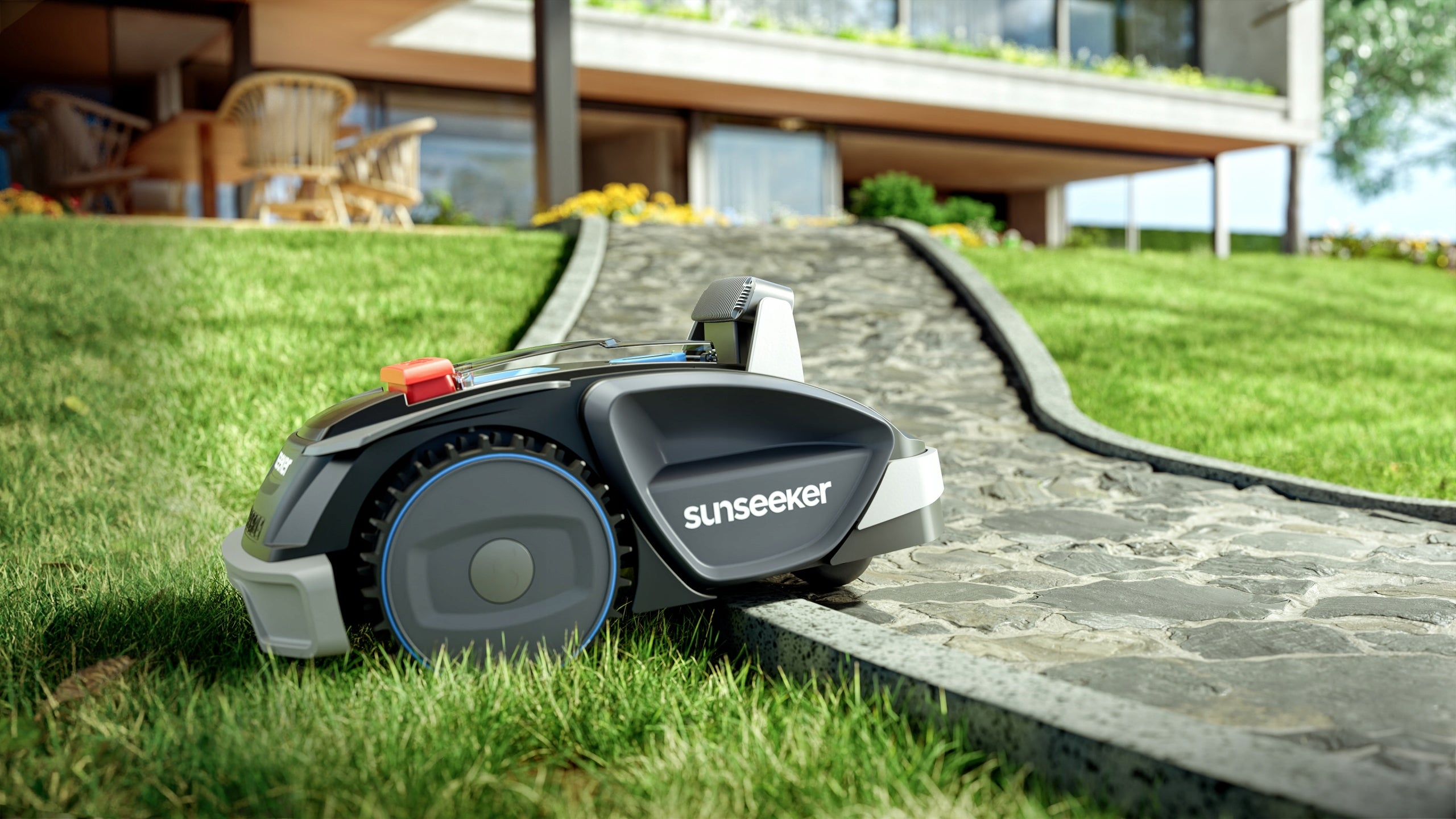 Sunseeker V3 mowing robot – AI, Without Cable, 600 m² Model V3