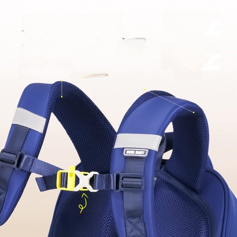 Sunshine Backpack For Students 3-6 Class Blue Oxford Water Resistant Brand no brand