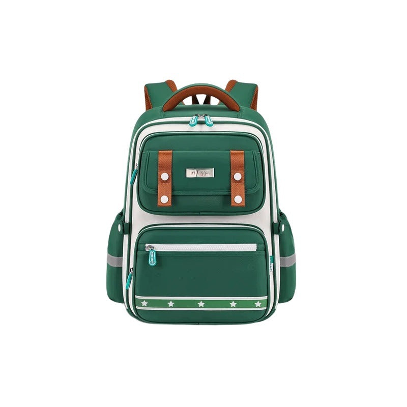 Sunshine Backpack For Students 3-6 Class Blue Oxford Water Resistant