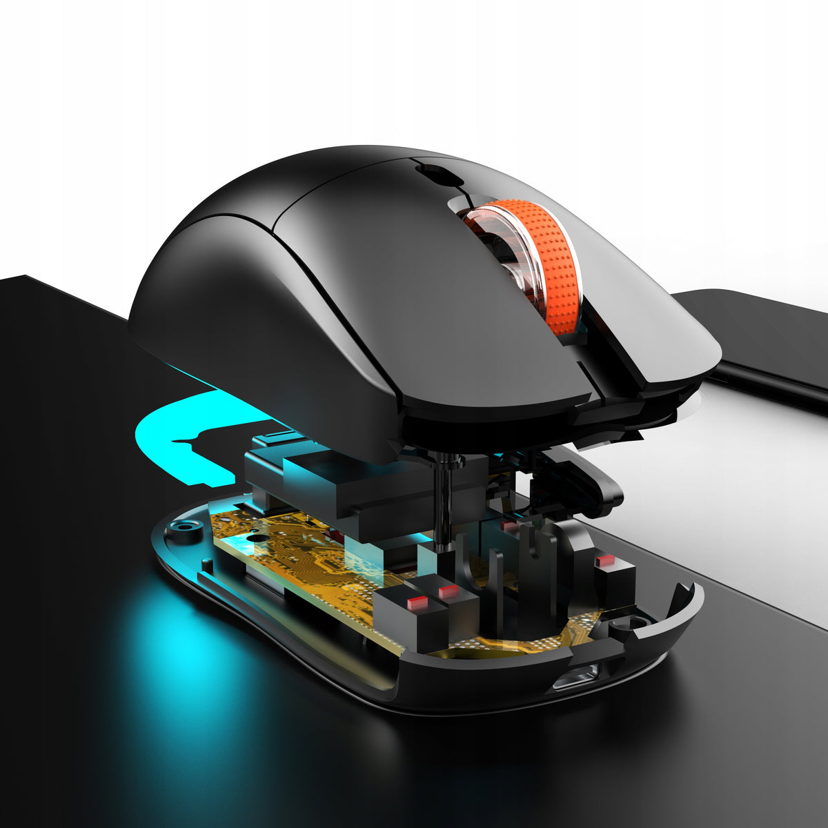 Sunsonny S-R6 Wireless Mouse Optical 1600 DPI Black (BT - USB - 2.4Ghz) Manufacturer code 6974791642609
