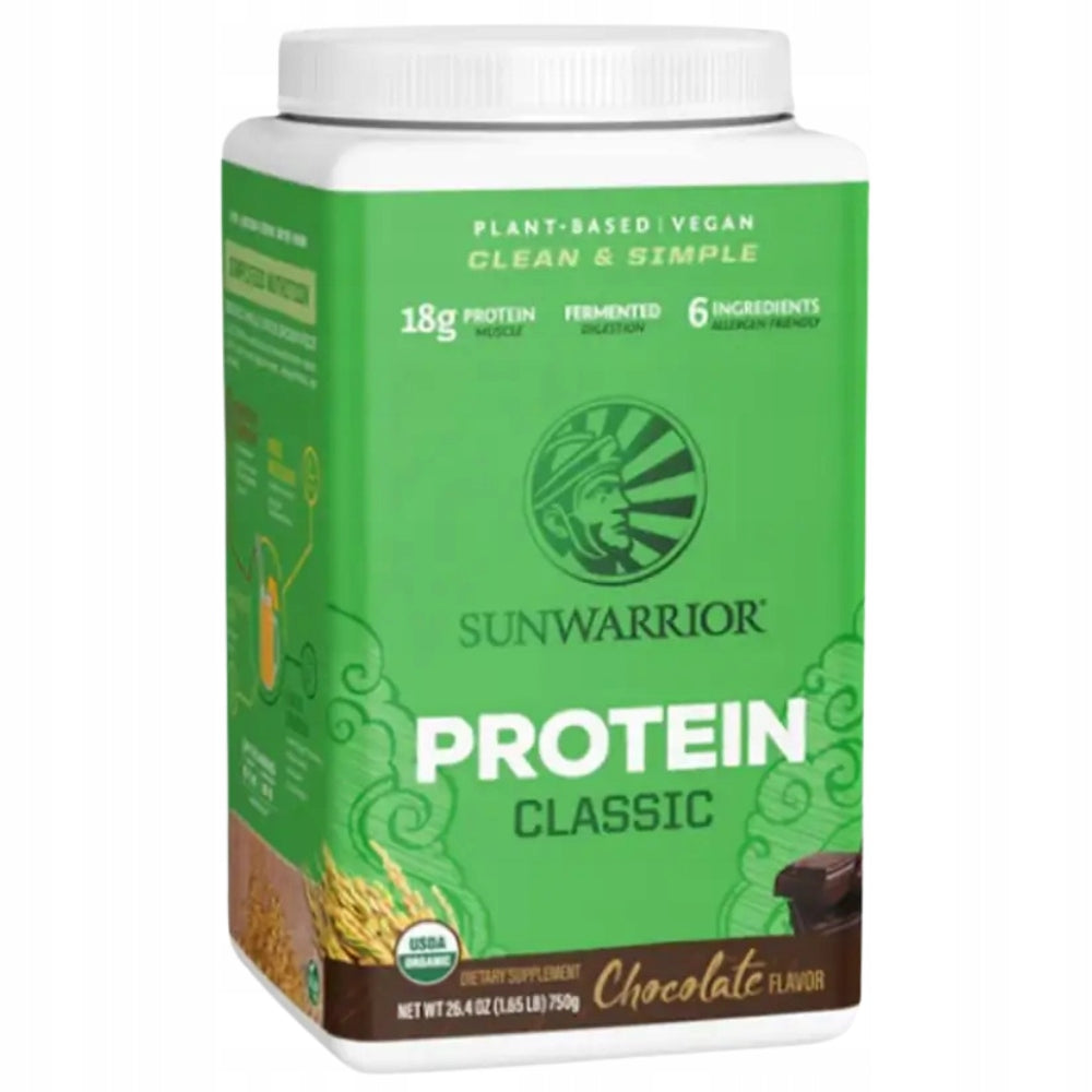 Sunwarrior Protein Classic Chocolate 750 g Brown Rice PROTEIN CONDITIONER MASS
