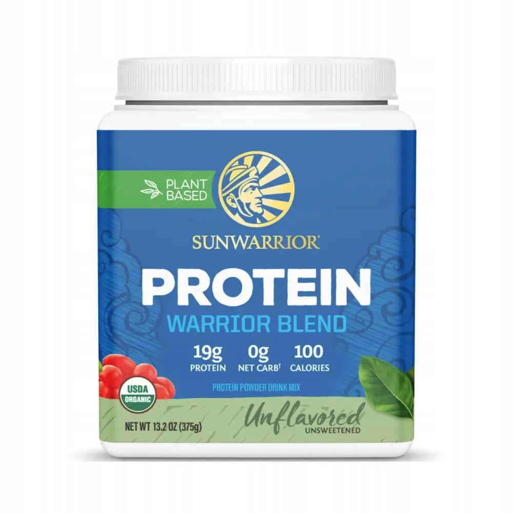 Sunwarrior Protein Warrior Blend 375 g Vegan Vege Wege Protein Natural Packaging status original