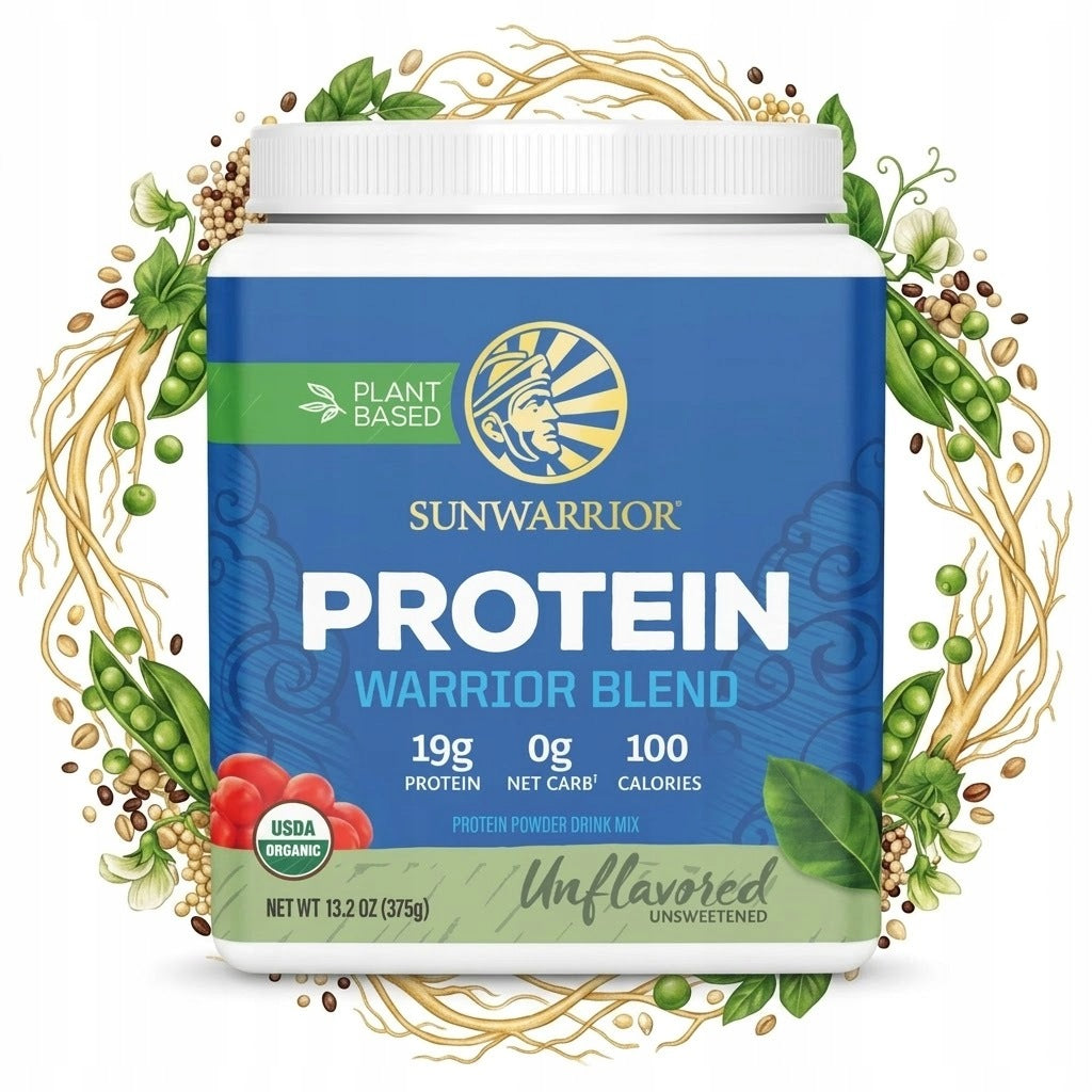 Sunwarrior Protein Warrior Blend 375 g Vegan Vege Wege Protein Natural