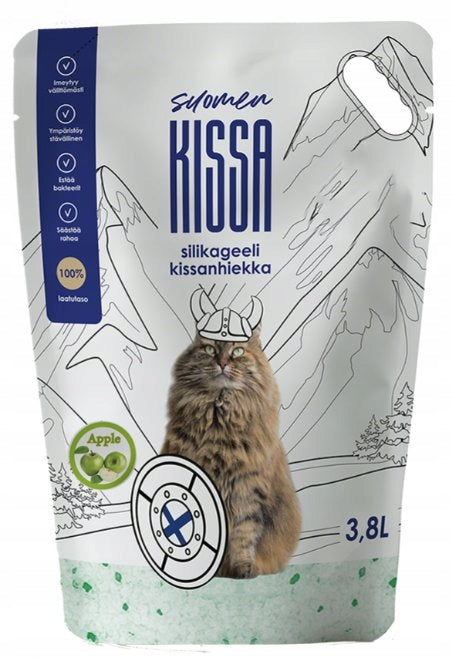 Suomen Kissa | Silica gel litter | Apple-scented 3,8L