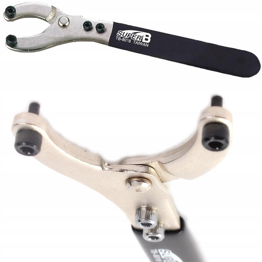 Super-B freewheel and support wrench with pins 2 pins sprocket multimode