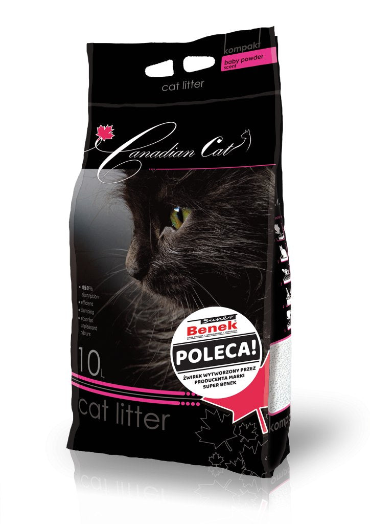 Super Benek Canadian Cat Baby Powder 10L Clumping Cat Litter