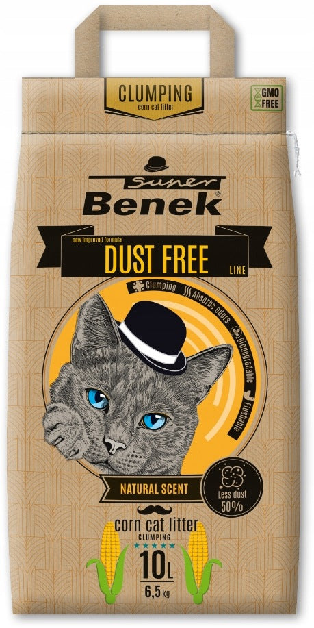 Super Benek Corn Cat Dust Free Natural Corn Litter 10L