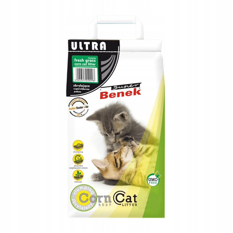 Super Benek Corn Cat Ultra Fresh Grass 7L