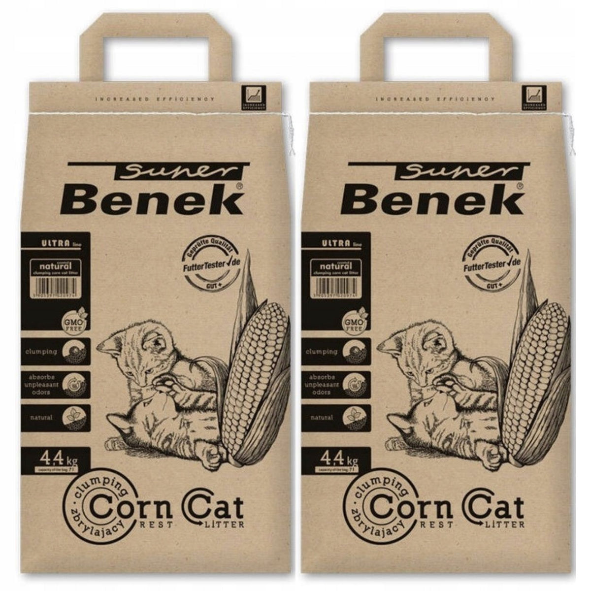 Super Benek Corn Cat Ultra Natural 2x 7L