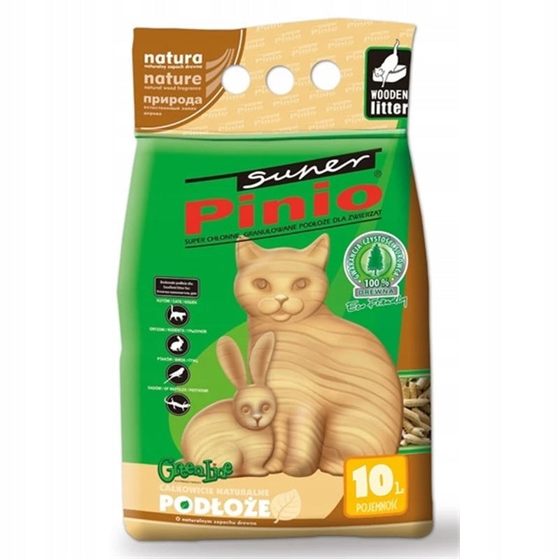 Super Pinio Pellet Wooden Cat Litter Natural 10L