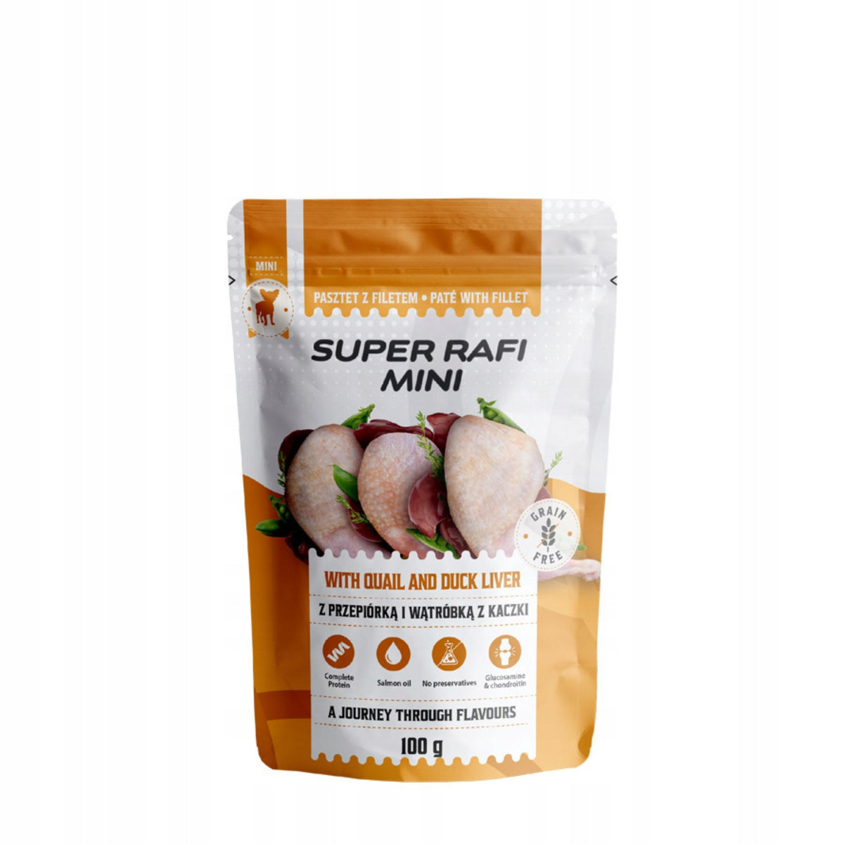Super Rafi MINI with quail and duck liver 100g