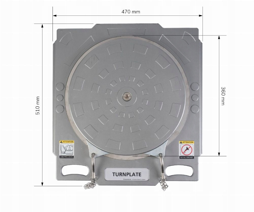 Super-light turntables for convergence geometry reinforced 2 pieces Brand MH