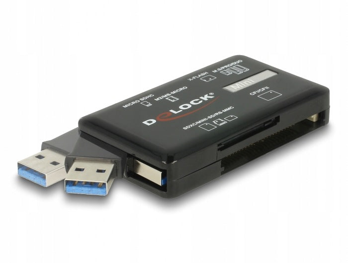 SuperSpeed USB CF / SD / Micro SD / MS / M2 / xD card reader Delock 91758