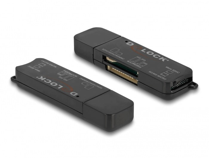 SuperSpeed USB to SD / Micro SD / MS card reader Delock 91757 Packaging status original