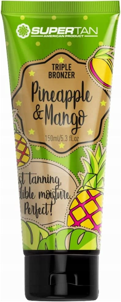 Intensive Bräunungscreme mit Dreifach-Bronzer Supertan Pineapple &amp; Mango, 200 ml 