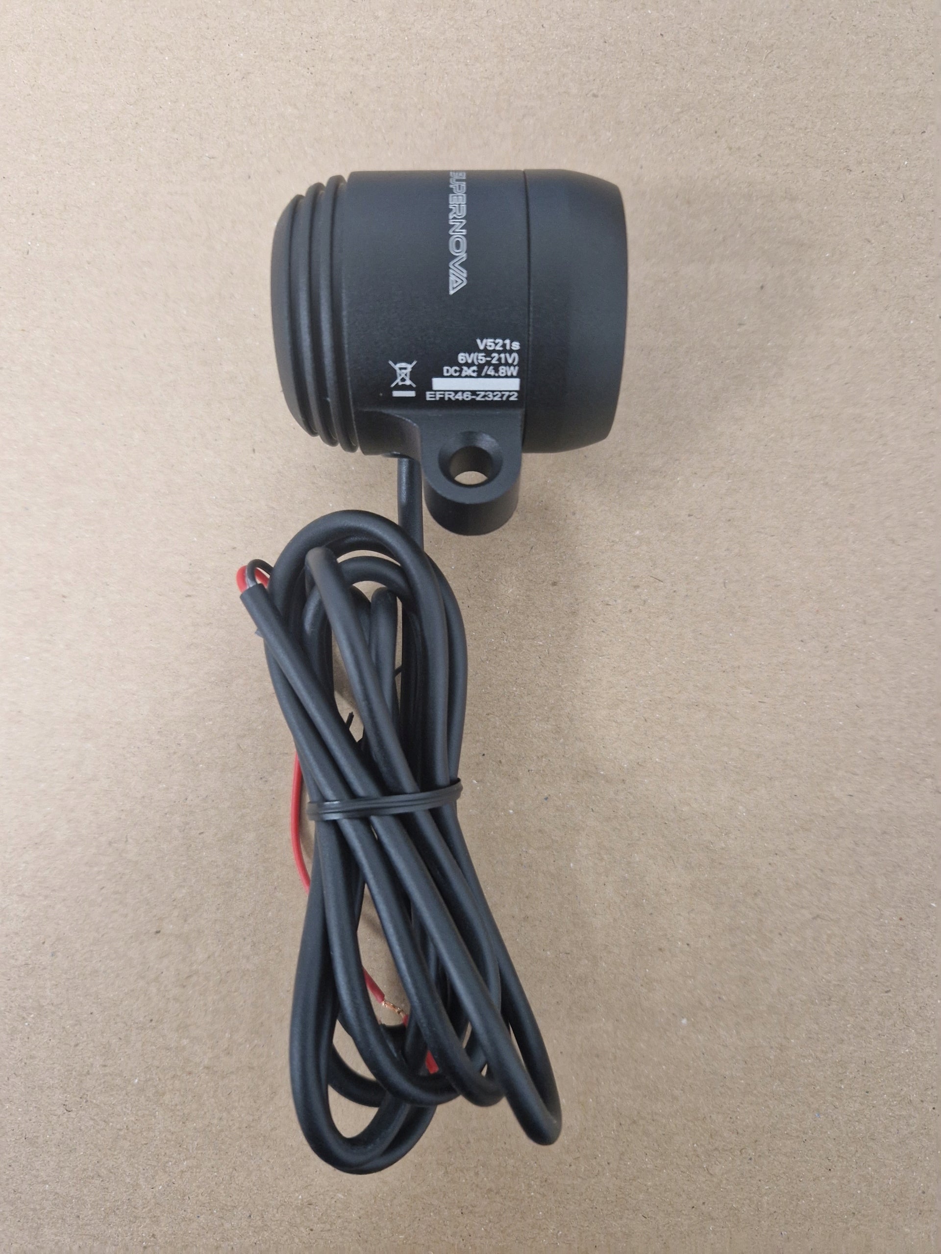 Supernova V521s front lamp E-Bike 100 lux 5-21V Bosch Shimano LED Manufacturer code 25301984