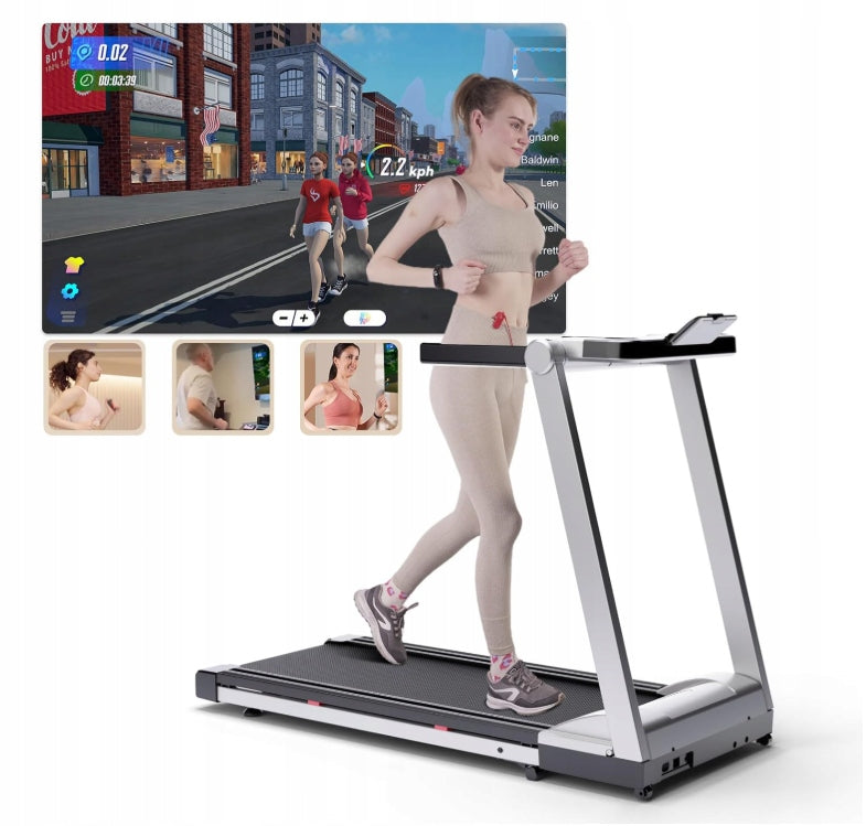 Superun treadmill 3,5 hp, lifting capacity 158 kg, inclination 16 km/h black-grey Manufacturer code AS02