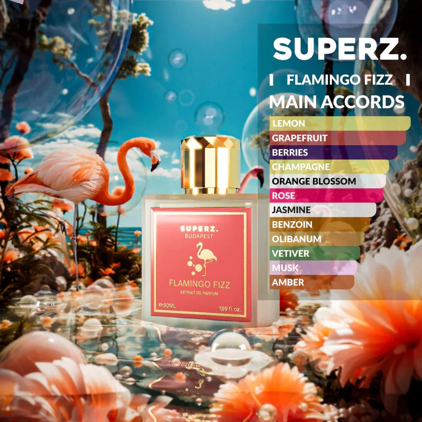 Superz. Budapest Flamingo Fizz Extrait de Parfum Unisex 50ml EAN (GTIN) 5999574980137