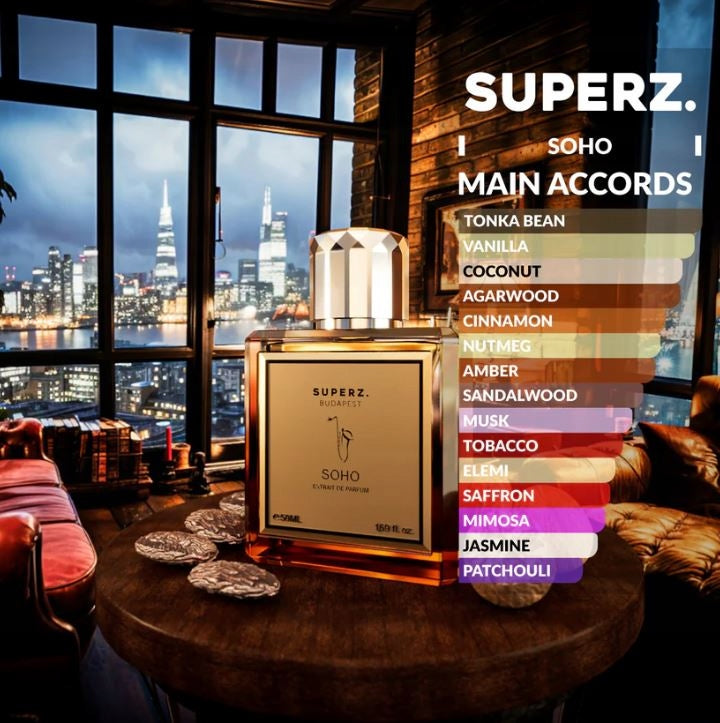 Superz. Budapest Soho Extrait de Parfum EAN (GTIN) 5999574980403