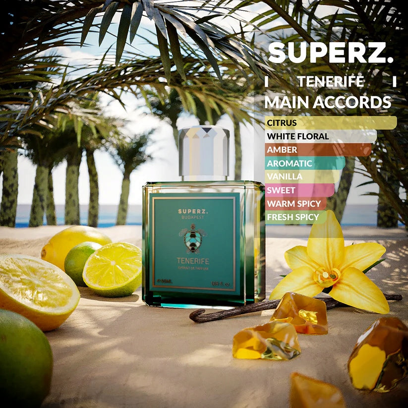 Superz. Budapest Tenerife Extrait de Parfum Unisex 50ml EAN (GTIN) 5999574980267