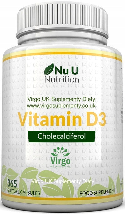 Supplement Nu U Nutrition Vitamin D3 10 thousand. 365 softgel capsules