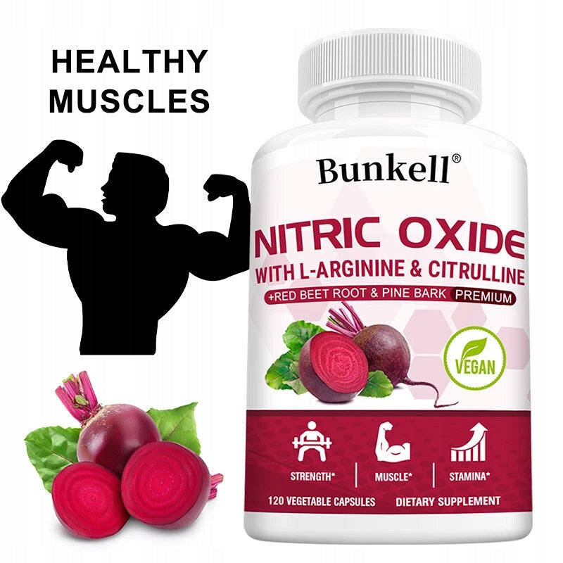 Supplement increasing the level of nitric oxide – L-arginine, L-citrulline and bark Packaging status original