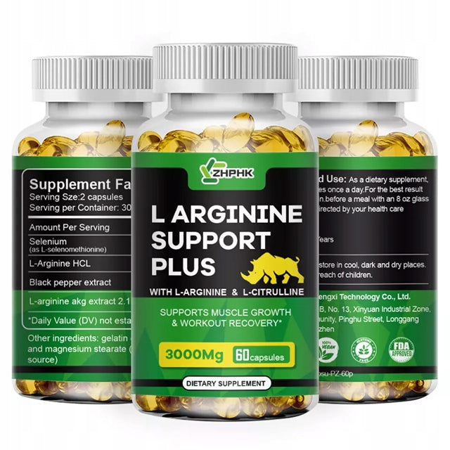 Supplement strengthening nitric oxide - L-arginine 3000mg - 60 capsules... EAN (GTIN) 074283238467