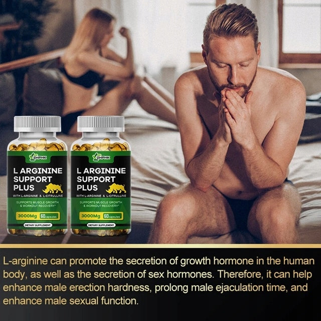 Supplement supporting nitric oxide - L-arginine 3000 mg - 60 capsules - Ws Expiration date at least 1 year from the date of purchase