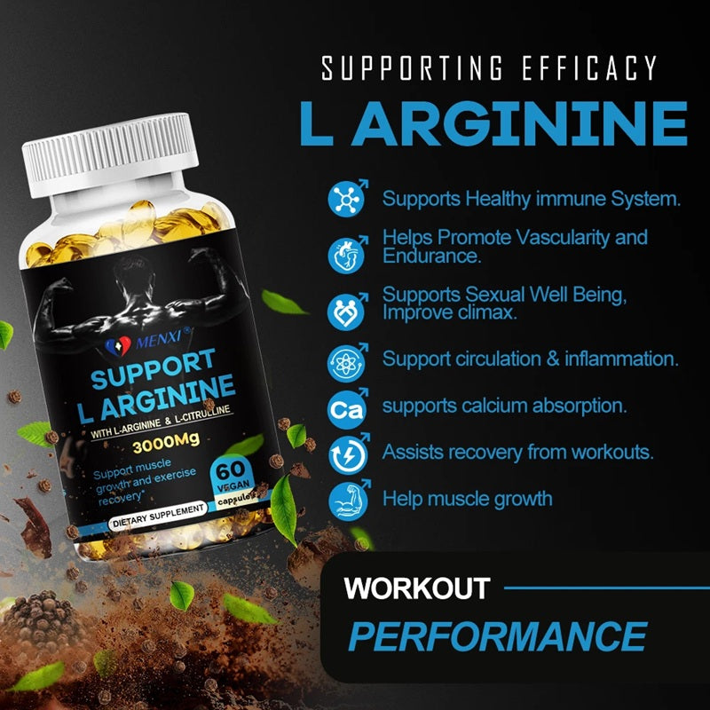 Supplement supporting nitric oxide, improving circulation and blood flow Packaging status original