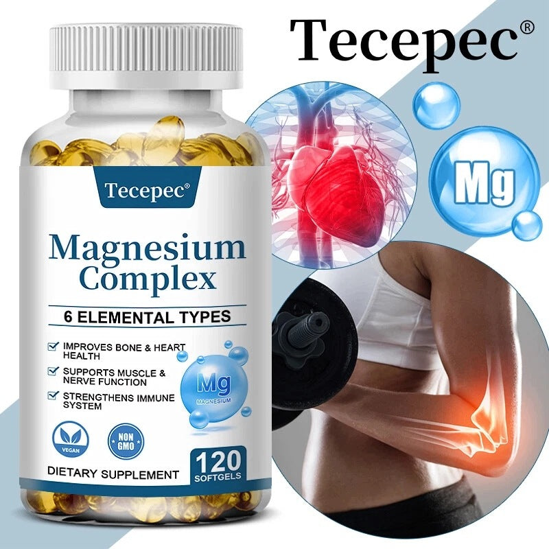 Supplement with magnesium complex – taurate, citrate, malate, oxide... Packaging status original