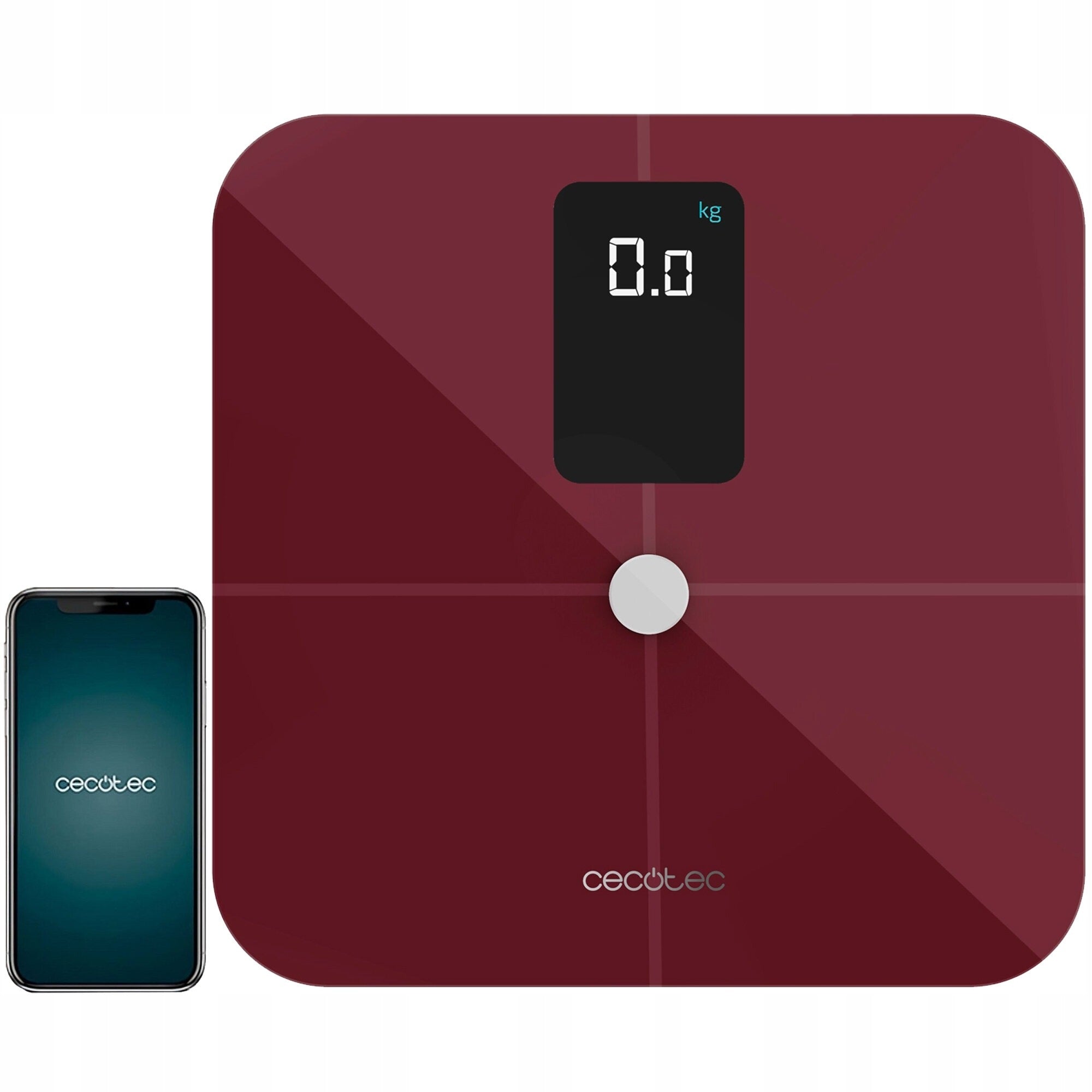 Surface Precision 10400 Garnet Burgundy Cecotec Bathroom Scale Brand Cecotec