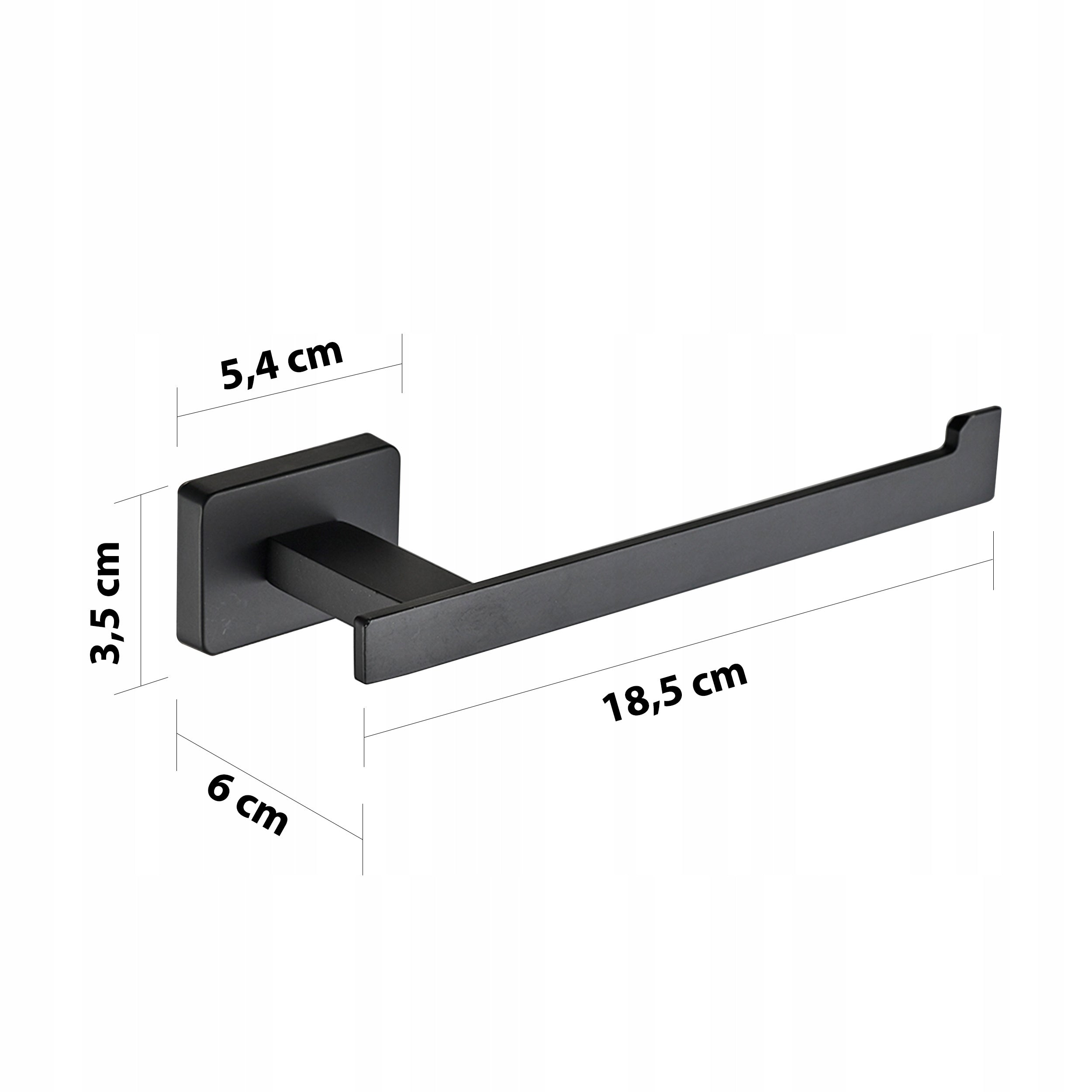 Susina toilet paper holder, matte black Manufacturer code 553593559355493526353