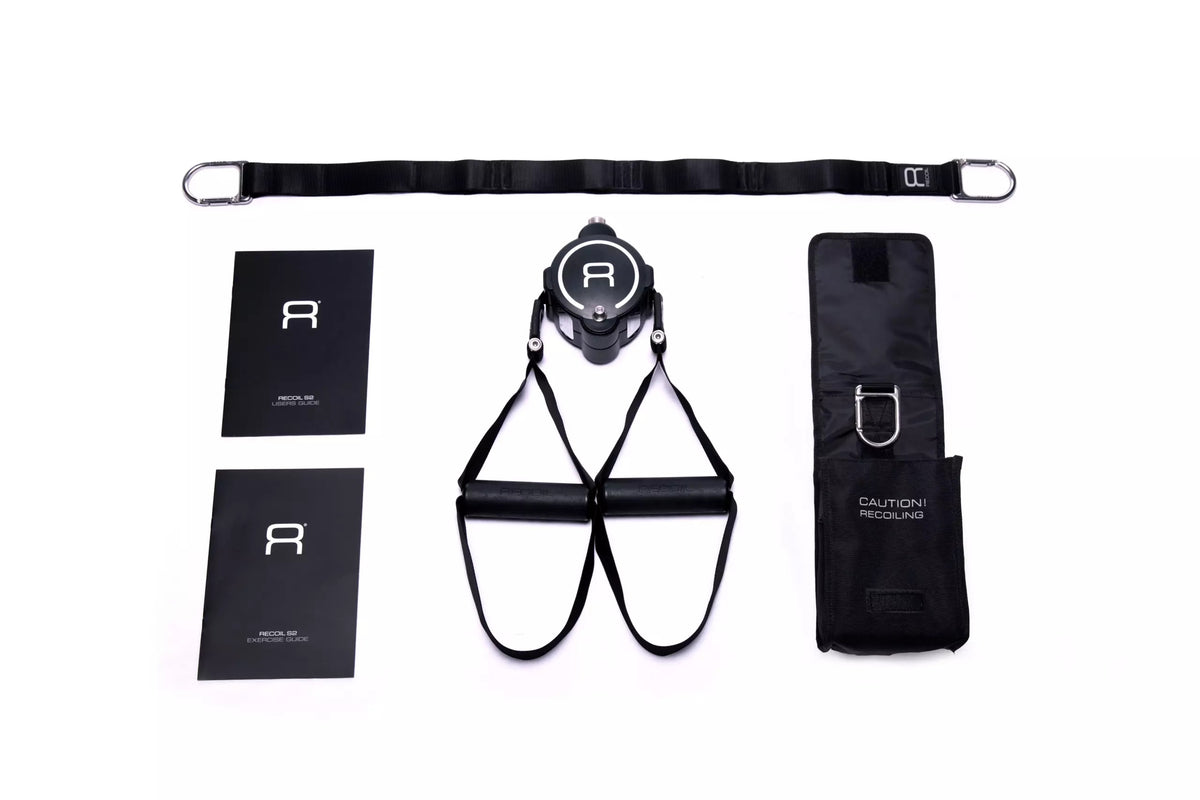 Suspended training belts for exercise BenchK RECOIL bag