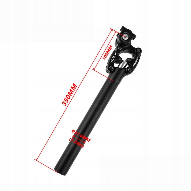 Suspension pole SR Suntour SP25-NCX BLK (31.6*350mm), aluminium