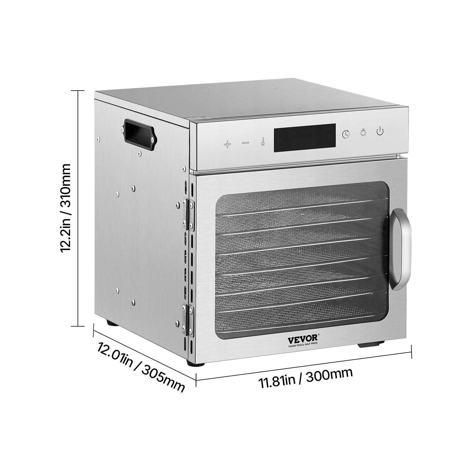 Suszarka Do Żywności 400W 8 Tacek Z Widoczne Okienko Dehydrator Żywności Brand Vevor