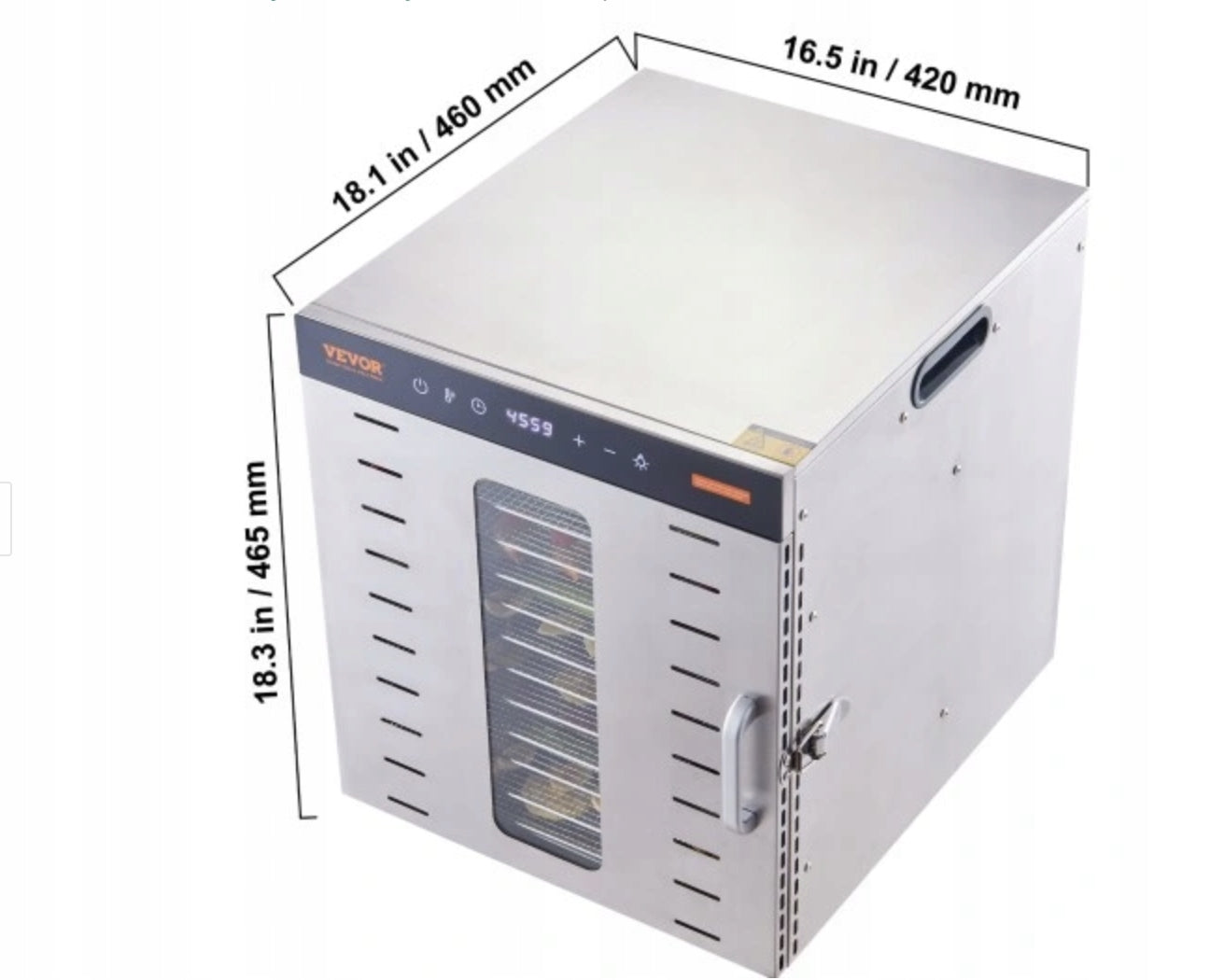 Suszarka spożywcza Vevor 5906952058 1000 W Brand Vevor